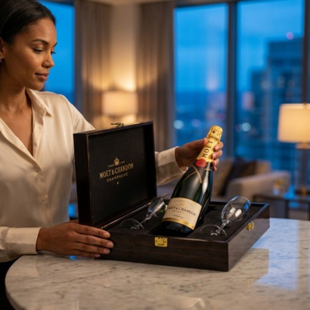 Moët & Chandon Champagne And Flutes Gift Set